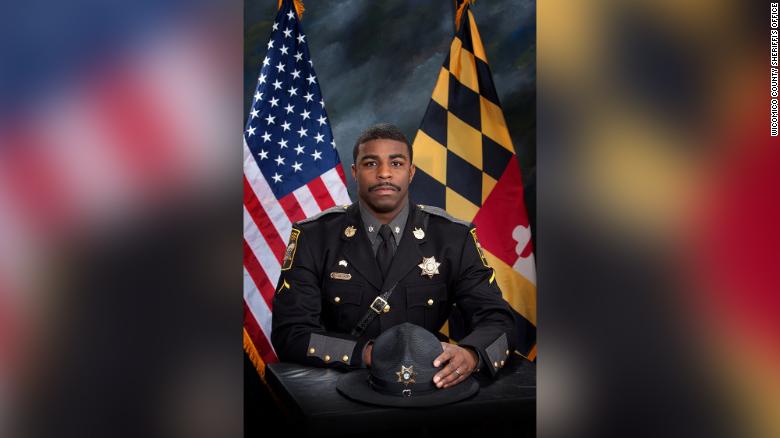 A Maryland sheriff’s deputy was fatally shot while chasing a fugitive, authorities say