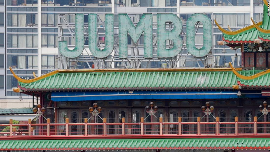 220615135521 jumbo kingdom sign super tease Hong Kong says goodbye to Jumbo Kingdom, the world's largest floating restaurant