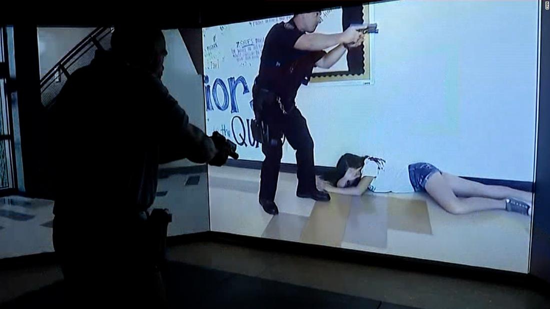 Watch: Police department uses high-tech simulator for active shooter training – CNN Video