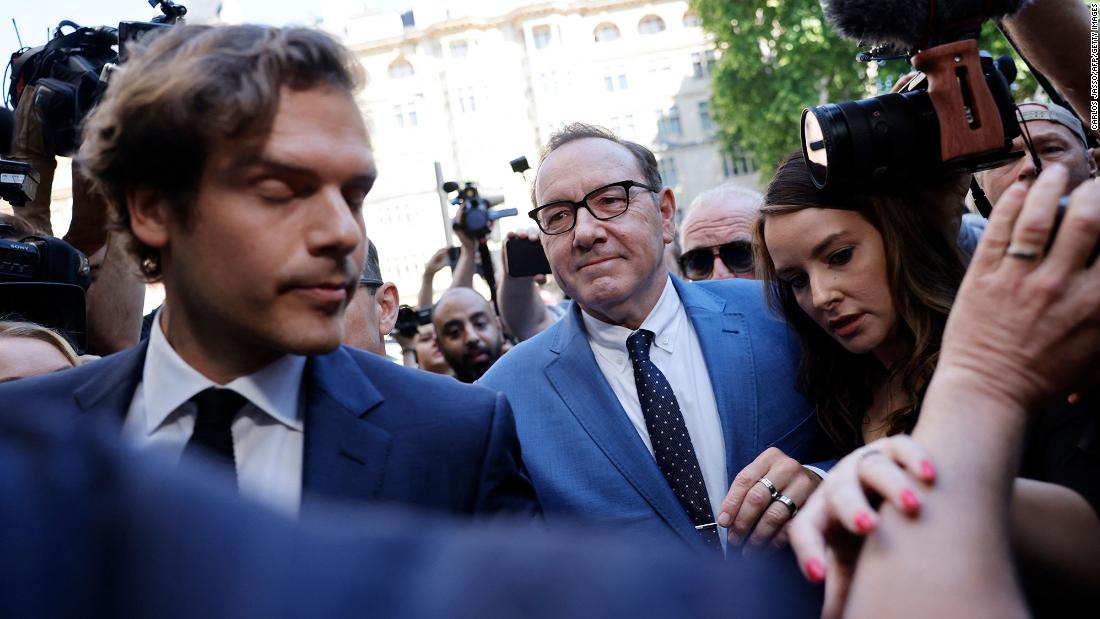 Kevin Spacey appears in London court after being charged with sexual assault