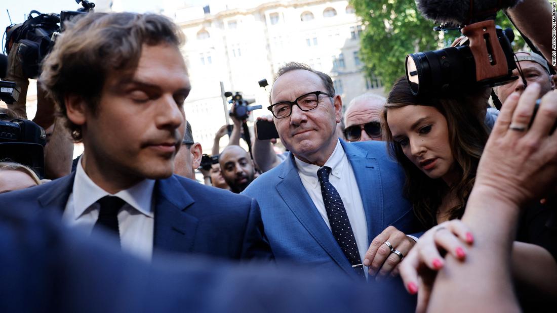 Kevin Spacey appears in London court after being charged with sexual assault