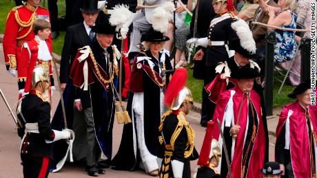 The Duchess of Cornwall was inducted into the Order of the Garter this year.