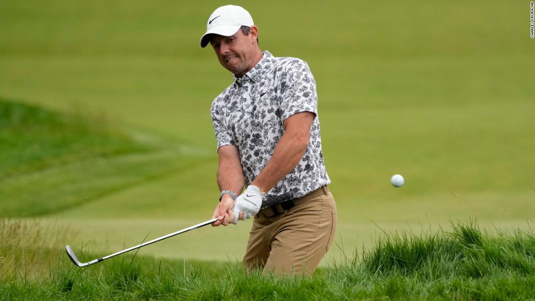 US Open: McIlroy slams club into sand after bunker-to-bunker nightmare but miraculously saves par