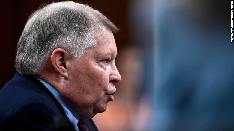 Retired judge and and informal advisor to Vice President Mike Pence, J. Michael Luttig, testifies during the hearing in Washington, DC.