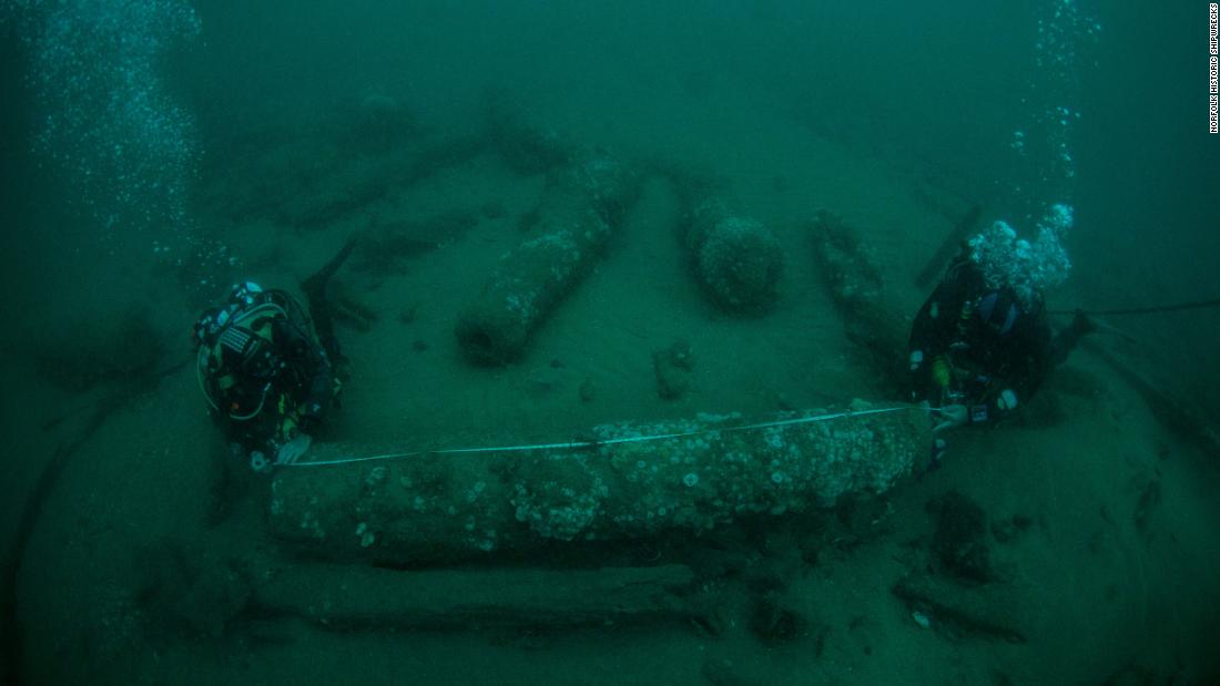 Unopened wine bottles still on royal ship 340 years after it sank