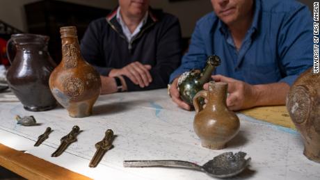 Some of the artifacts from the 1682 wreck have been retrieved and preserved.