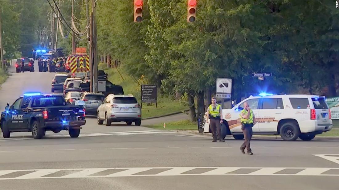 Multiple people were shot at church near Birmingham and a suspect is in custody