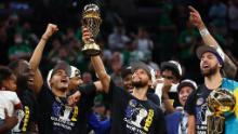Curry was awarded the Bill Russell NBA Finals MVP after defeating the Celtics in Game 6 of the 2022 NBA Finals.