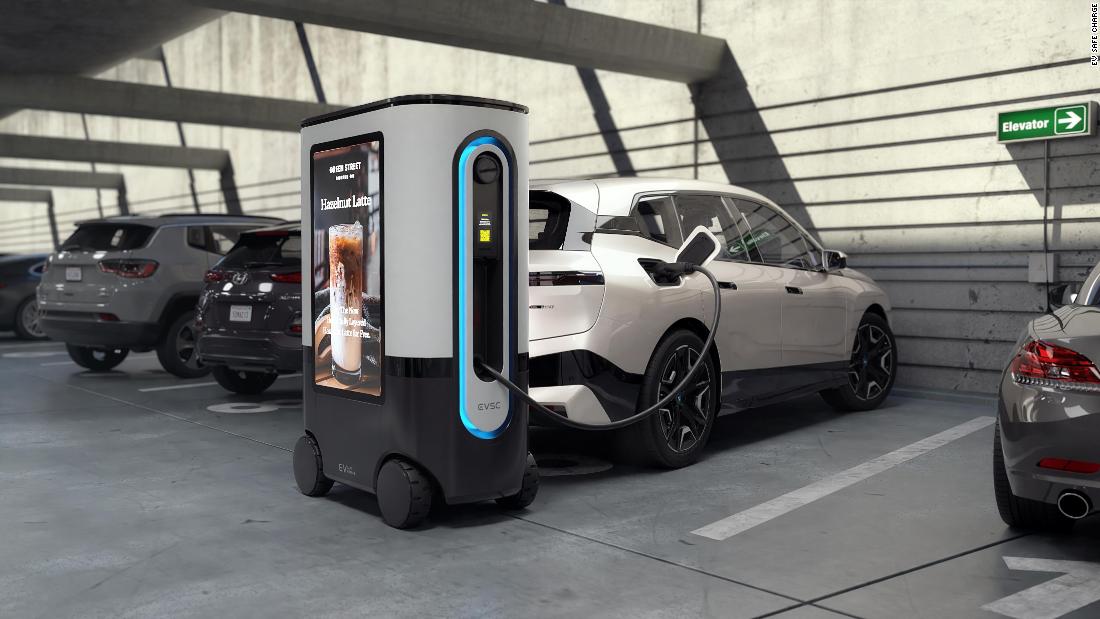 This mobile robot can reserve parking spots and then charge your EV – CNN Video