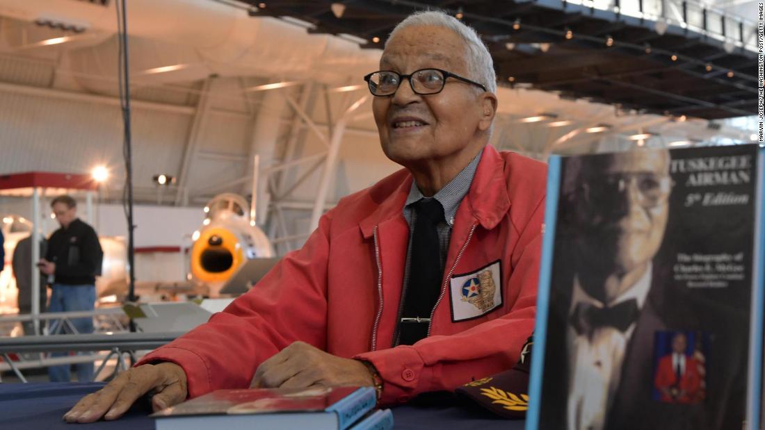 Hero aviator of the Tuskegee Airmen honored at Arlington burial