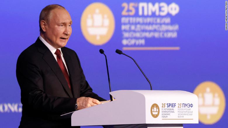 Putin claims Russia was 'forced' to invade Ukraine