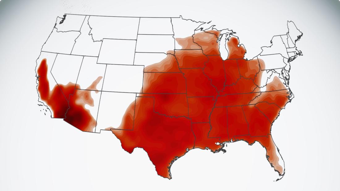 Get ready for triple-digit temperatures again, as massive heat dome engulfs the US
