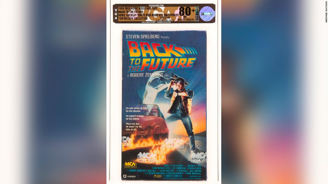 VHS copy of ‘Back to the Future’ sells for $75,000, setting a new auction record