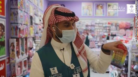Saudi officials say they are seizing rainbow colored items because they &quot;promote homosexuality.&quot;  