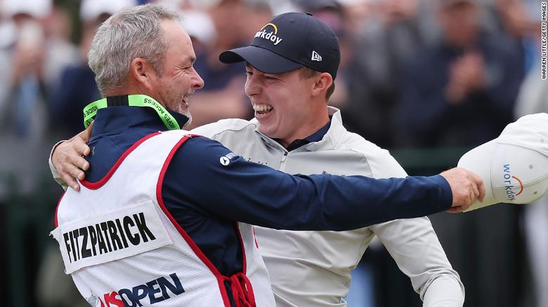 US Open: Fitzpatrick wins first major after enthralling three-way fight