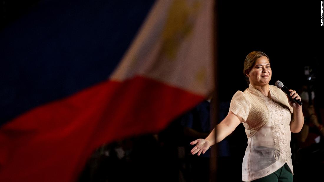 Sara Duterte Daughter Of Outgoing President Sworn In As Philippine Vice President Cnn