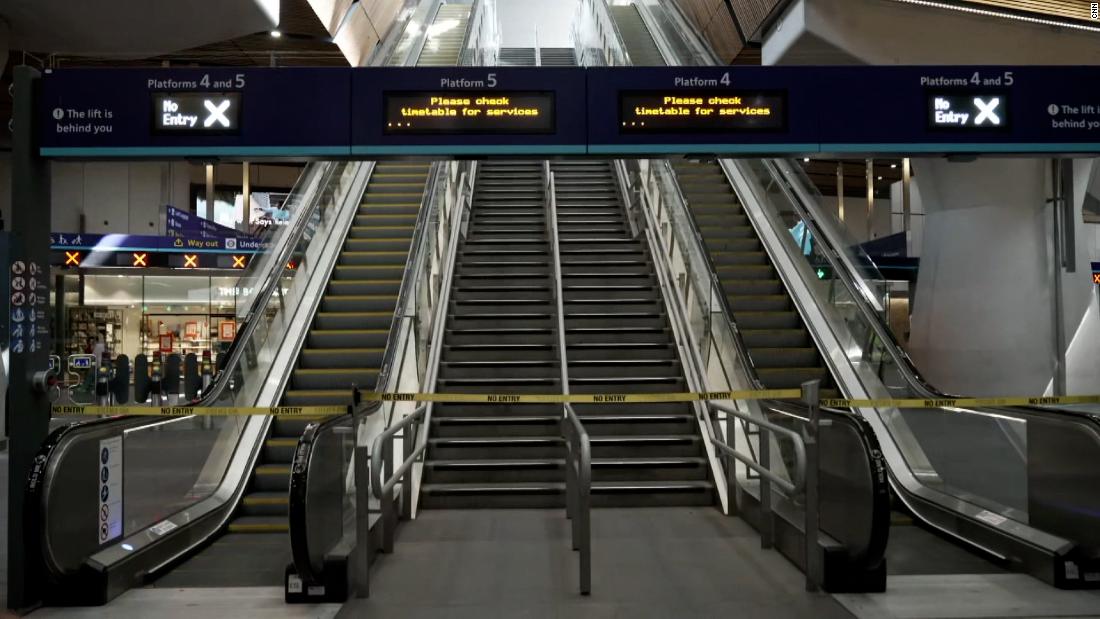See inside British train station as largest strike in years gets underway – CNN Video