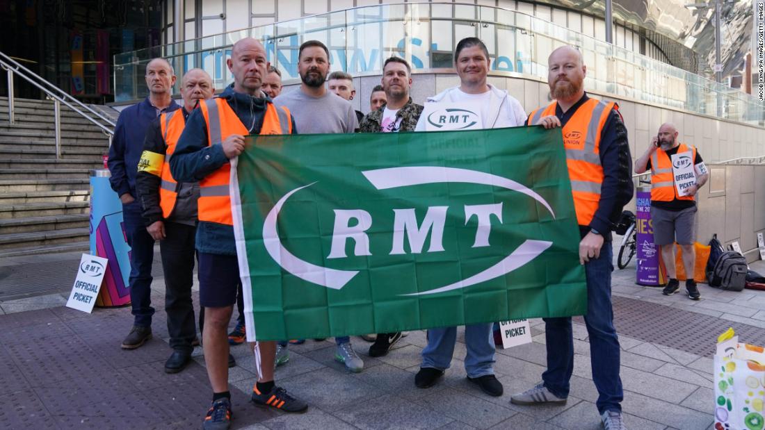 Rail strikes and labor shortages are hurting UK economy