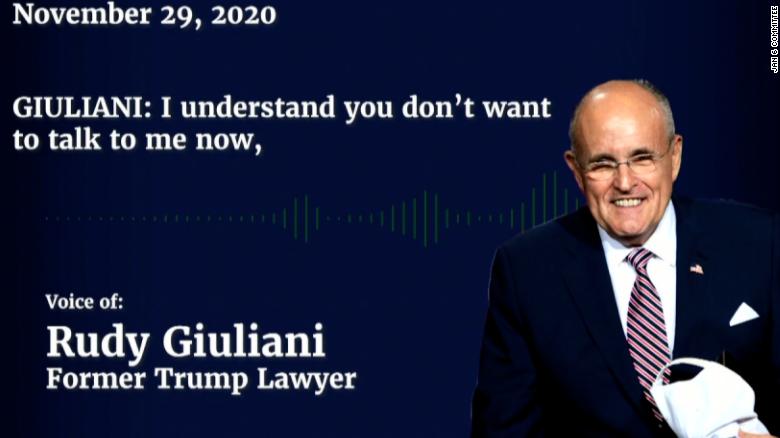 Listen to the daily voicemails from Giuliani that state official avoided