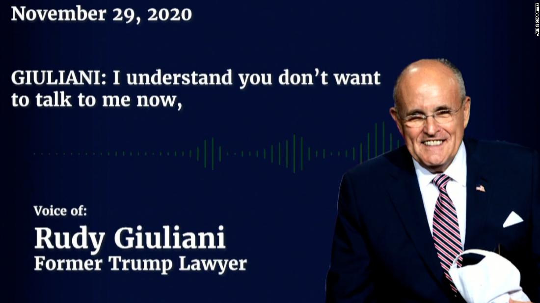 Listen to the daily voicemails from Giuliani that state official avoided – CNN Video
