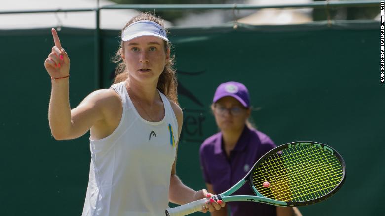 Snigur defeated Suzan Lamens in her opening qualifying match at Roehampton. 