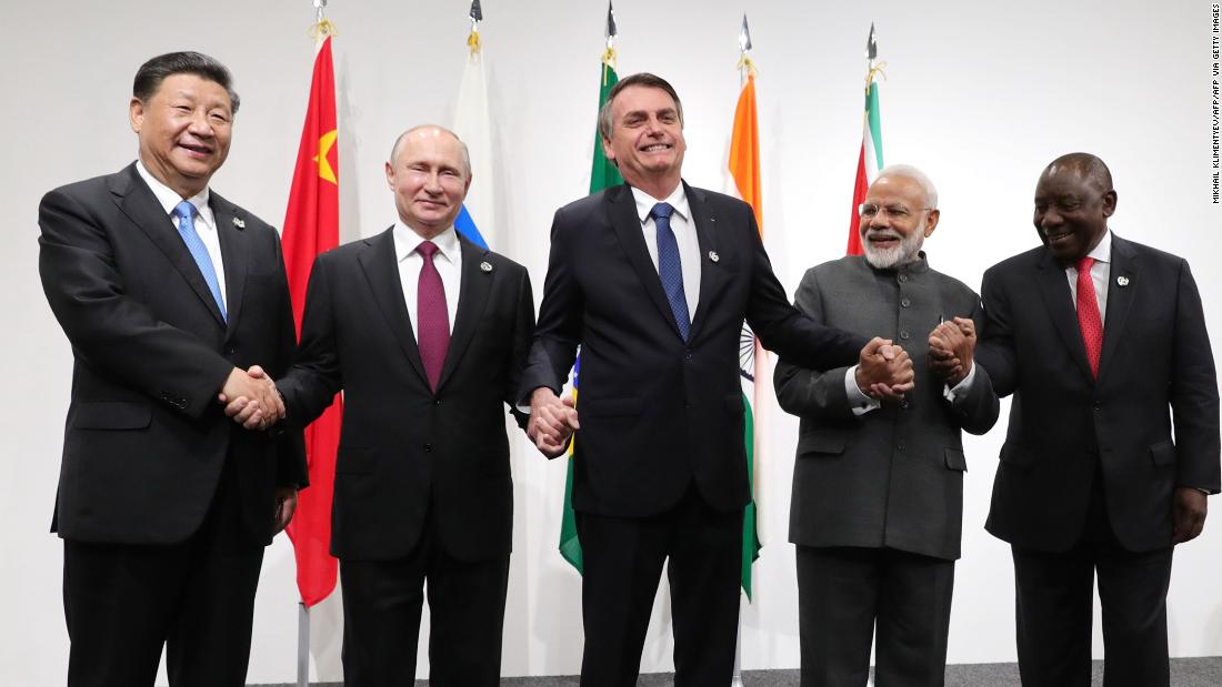 In Beijing's BRICS summit, Putin is back on the world stage