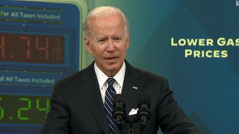 Hear Biden's message to gas companies after announcing gas tax holiday