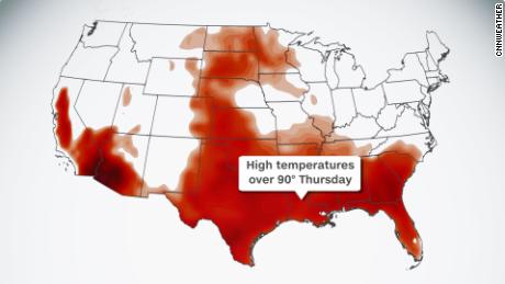 Monsoon rain for the Southwest as heat remains in the South