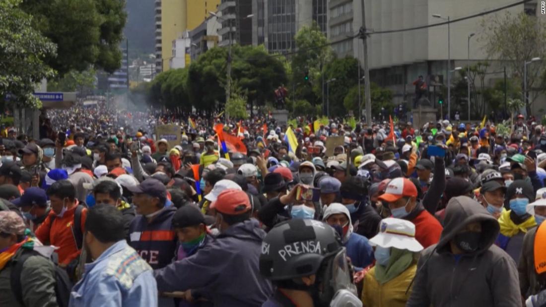 11 días de paro y protestas contra el gobierno de Guillermo Lasso - CNN ...