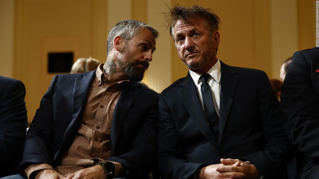 From left, former Metropolitan Police Department officer Michael Fanone and actor Sean Penn attend the hearing on June 23. Penn, who has been following the committee hearings, &lt;a href=&quot;https://www.cnn.com/politics/live-news/january-6-hearings-june-23/h_dec8802a6813073e147d87cf8f9915ad&quot; target=&quot;_blank&quot;&gt;told reporters,&lt;/a&gt; &quot;I&#39;m just here to observe, just another citizen.&quot;