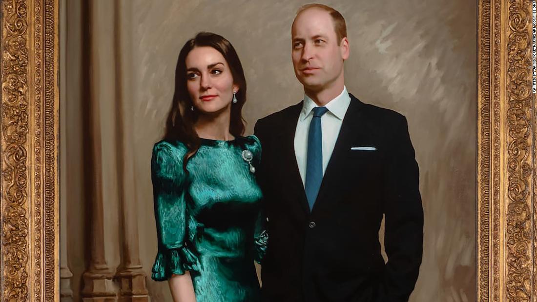 Revelan primer retrato oficial del príncipe William y Kate juntos