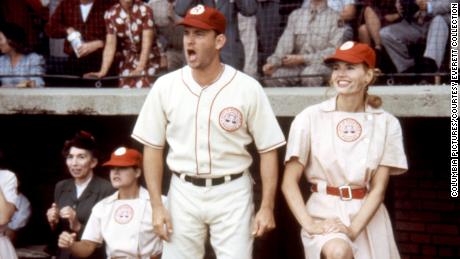 Tom Hanks and Geena Davis in &#39;A League of Their Own.&#39;