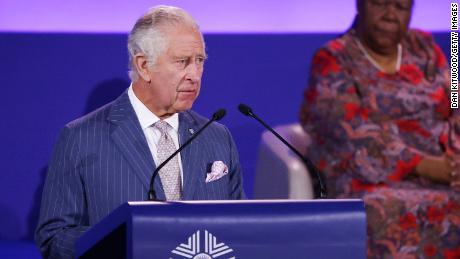 Prince Charles, Prince of Wales, speaks during the opening ceremony of the Commonwealth Heads of Government Meeting at Kigali Convention Centre on June 24, 2022 in Kigali, Rwanda. Leaders of Commonwealth countries meet every two years for the Commonwealth Heads of Government Meeting (CHOGM), hosted by different member countries on a rotating basis. Since 1971, a total of 24 meetings have been held, with the most recent being in the UK in 2018. 