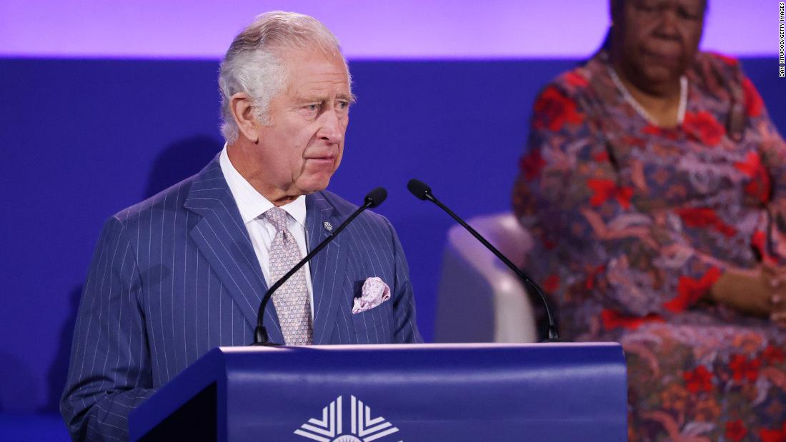Prince Charles speaks at the Commonwealth Heads of Government Meeting