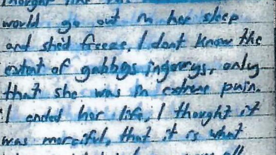 Lawyer releases pages from Brian Laundrie's notebook in which he admits to killing Gabby Petito