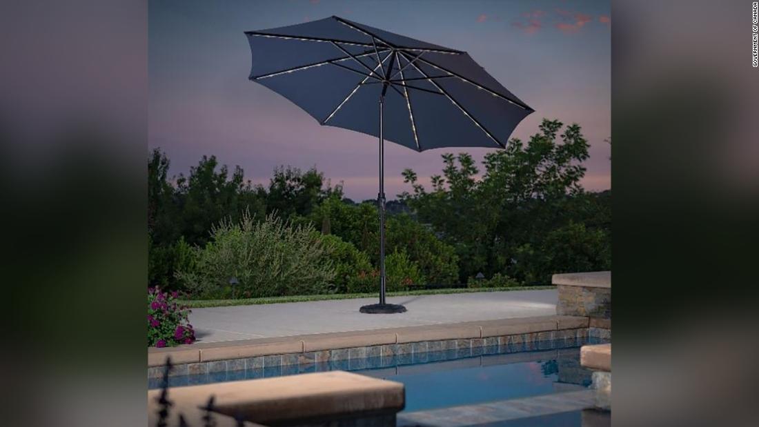 You are currently viewing Solar patio umbrellas sold at Costco recalled after multiple fires – CNN
