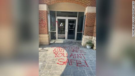 Virginia police investigate vandalism of a maternity center after Supreme Court decision on Roe v. Wade