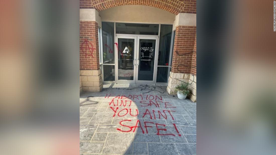 Virginia police are investigating vandalism of a pregnancy center following the Supreme Court decision on Roe v. Wade