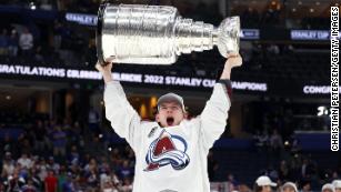 The Colorado Avalanche wins its first Stanley Cup in 21 years