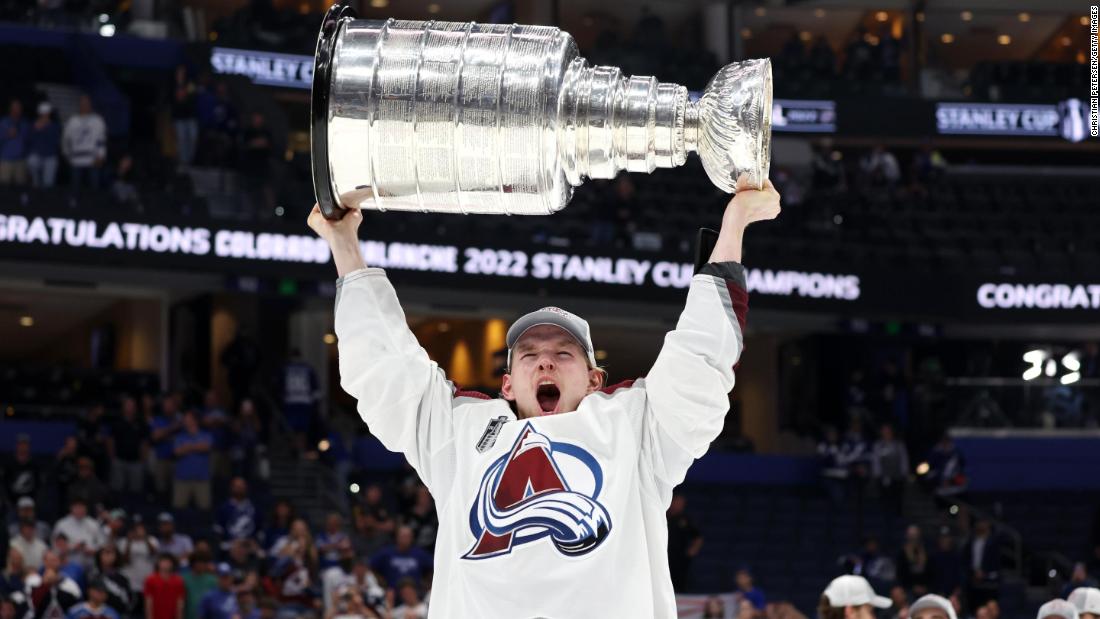Colorado Avalanche lift the Stanley Cup