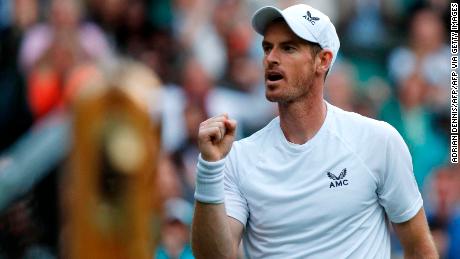 Andy Murray beat Australia&#39;s James Duckworth in four sets in the first round at Wimbledon.
