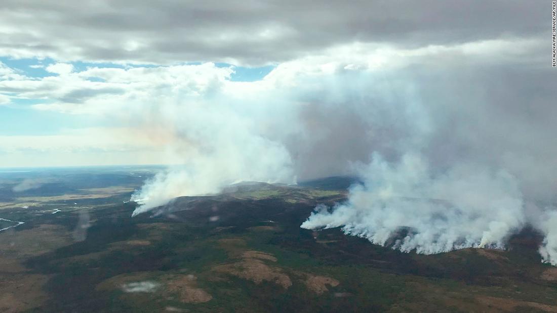 Largest fire burning in Alaska started from lightning as the state braces for excessive lightning today and tomorrow