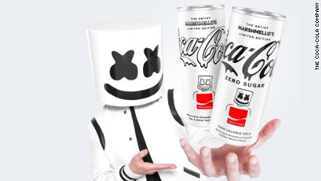 Coca-Cola's new flavor was created in collaboration with Marshmello.