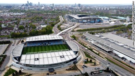 Manchester City Academy Stadium located next to Etihad Stadium, home of Manchester City men.