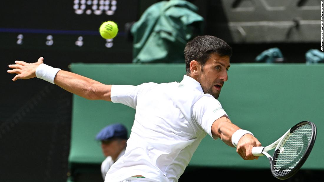 Scintillating performance by Novak Djokovic