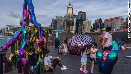 An art installation has been set up on the harbor ahead of 25th anniversary celebrations on July 1.