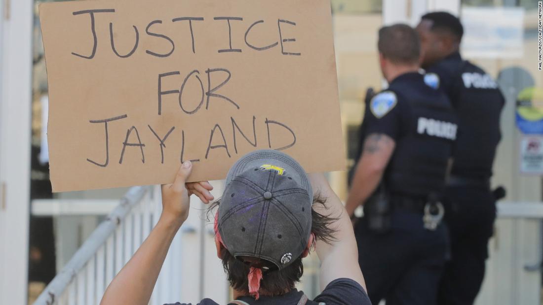 Ohio police officers on paid administrative leave after fatal shooting of Jayland Walker