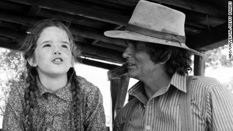 Melissa Gilbert and Michael Landon in &quot;Little House on the Prairie.&quot;
