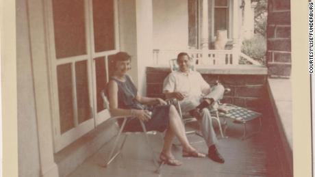 George and Marjorie Funderburg relax on their porch in an undated photo. Their daughter, Lise, went on to write a landmark book about biracial Americans.