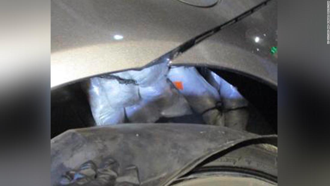 CBP officers seize more than $1.1 million in narcotics hidden in a car at California border crossing